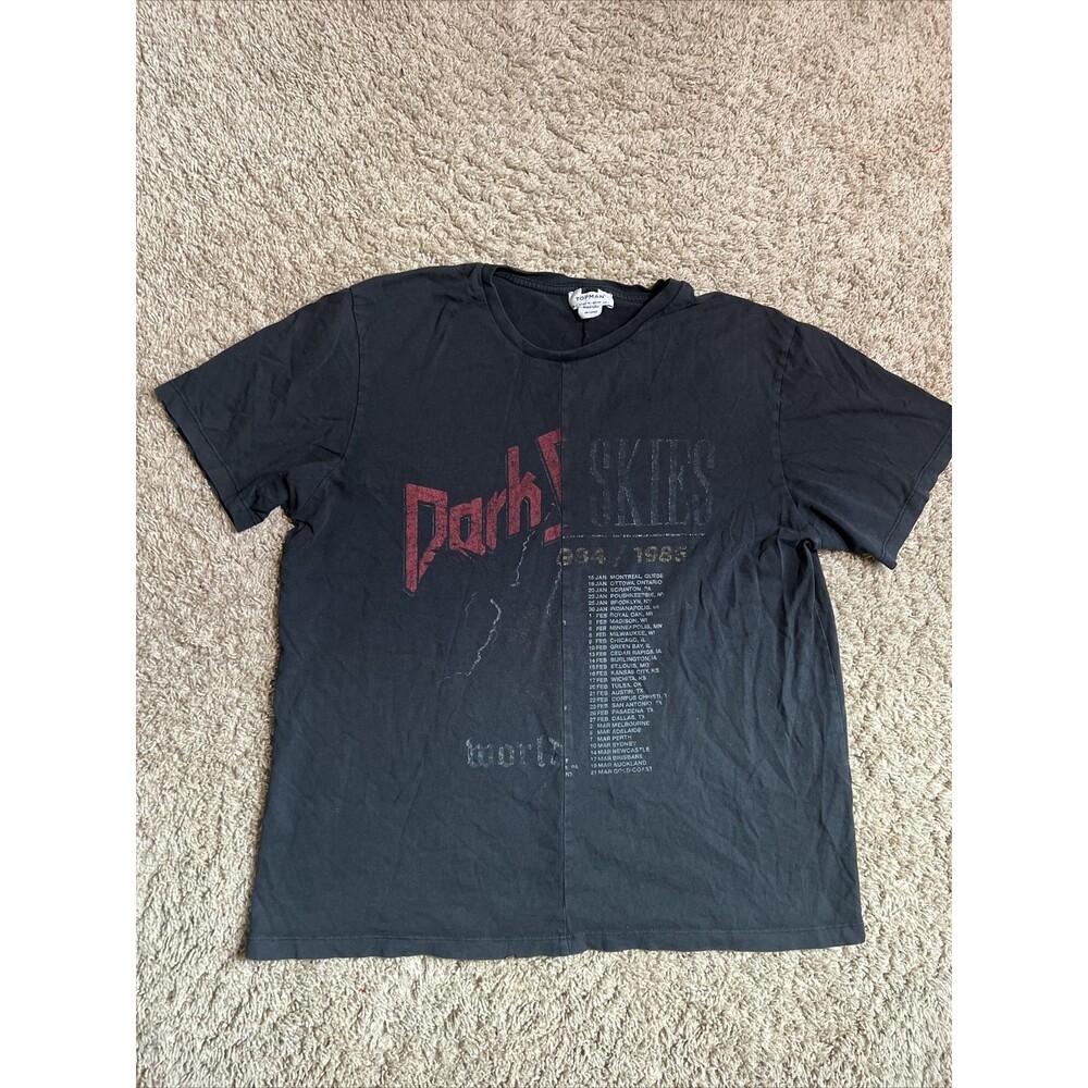 Topman | Concert T-shirt Black Vintage Large